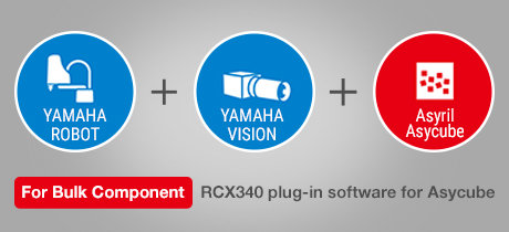 Yamaha präsentiert Flexibilitätssteigerung für Roboter mit Software-Paket für Asycube-Vibrationsfeeder
